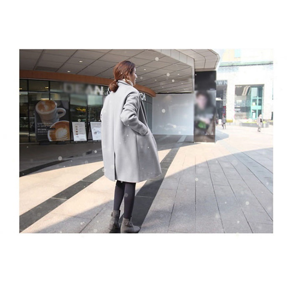 Newjoy / 裏地が選べる チェスターコート 2つボタン 3カラー ピンク