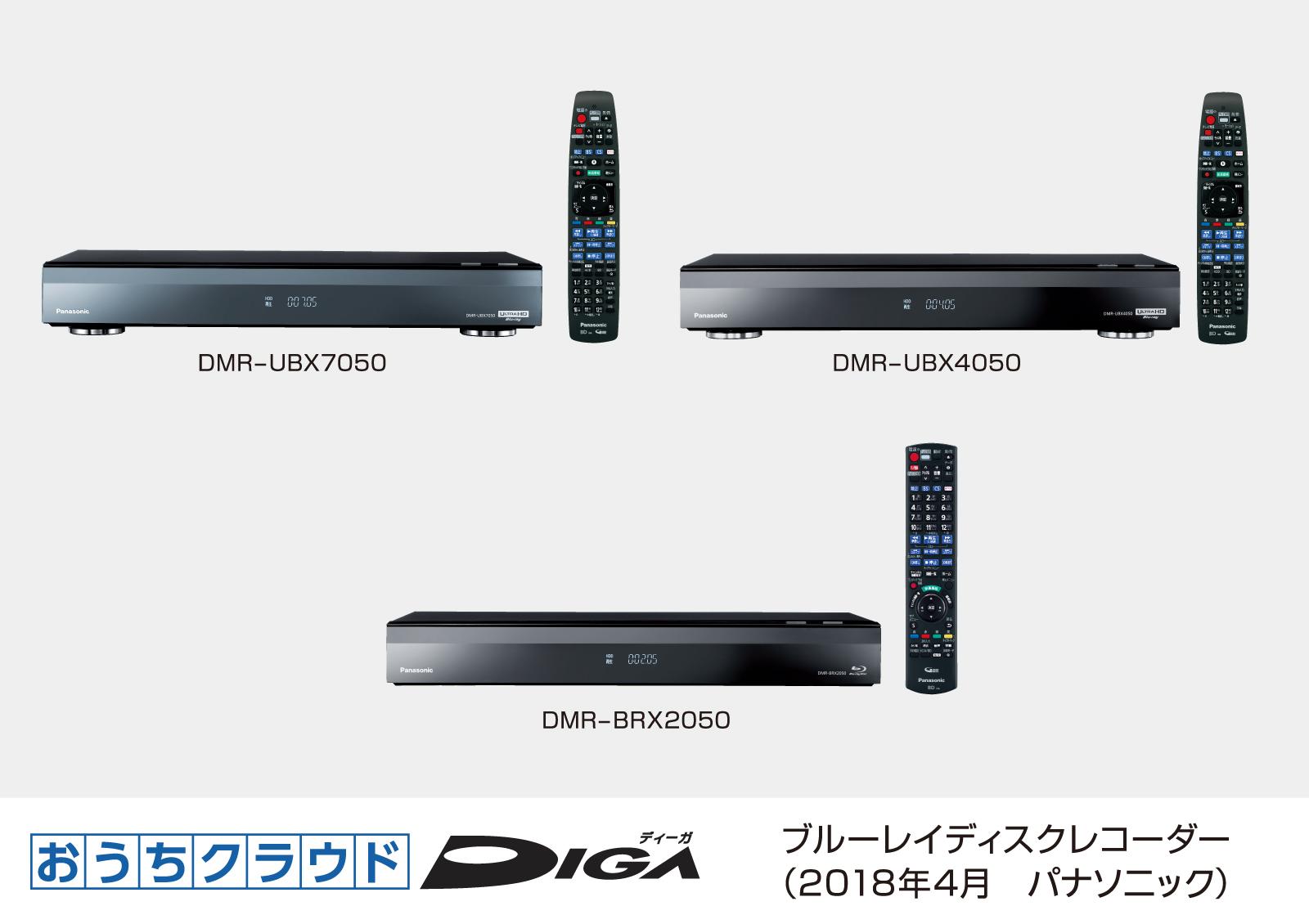 ブルーレイディスクレコーダー新製品おうちクラウドディーガ 全自動