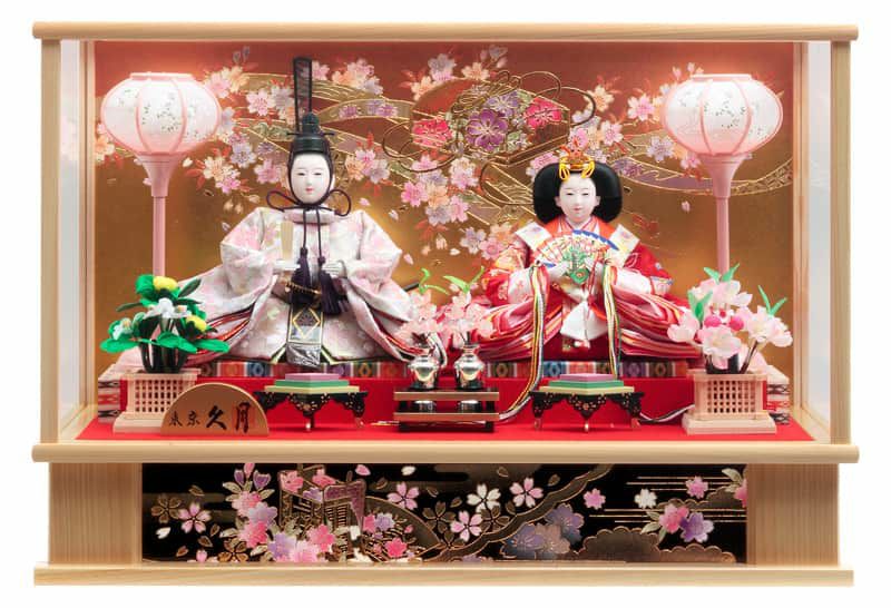 雛人形 久月 ひな人形 ケース飾り 親王飾り 総檜造り 【2026年度新作