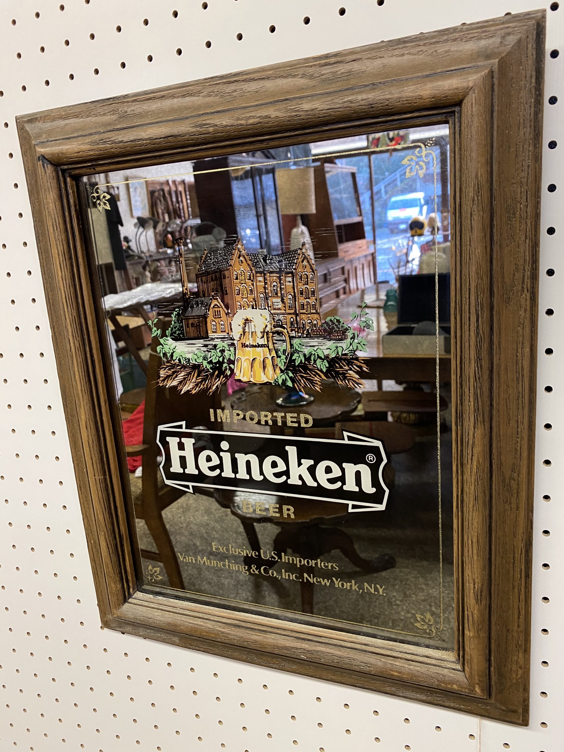 1980s Heineken ハイネケン パブミラー | 京都アンティーク