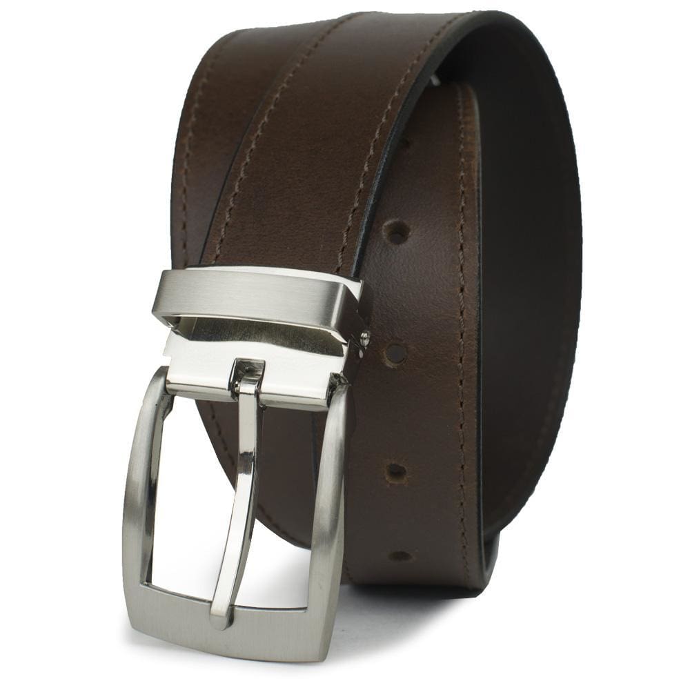 Elk Knob Brown Belt | Professional Dress Belt | Nickel Free Buckle