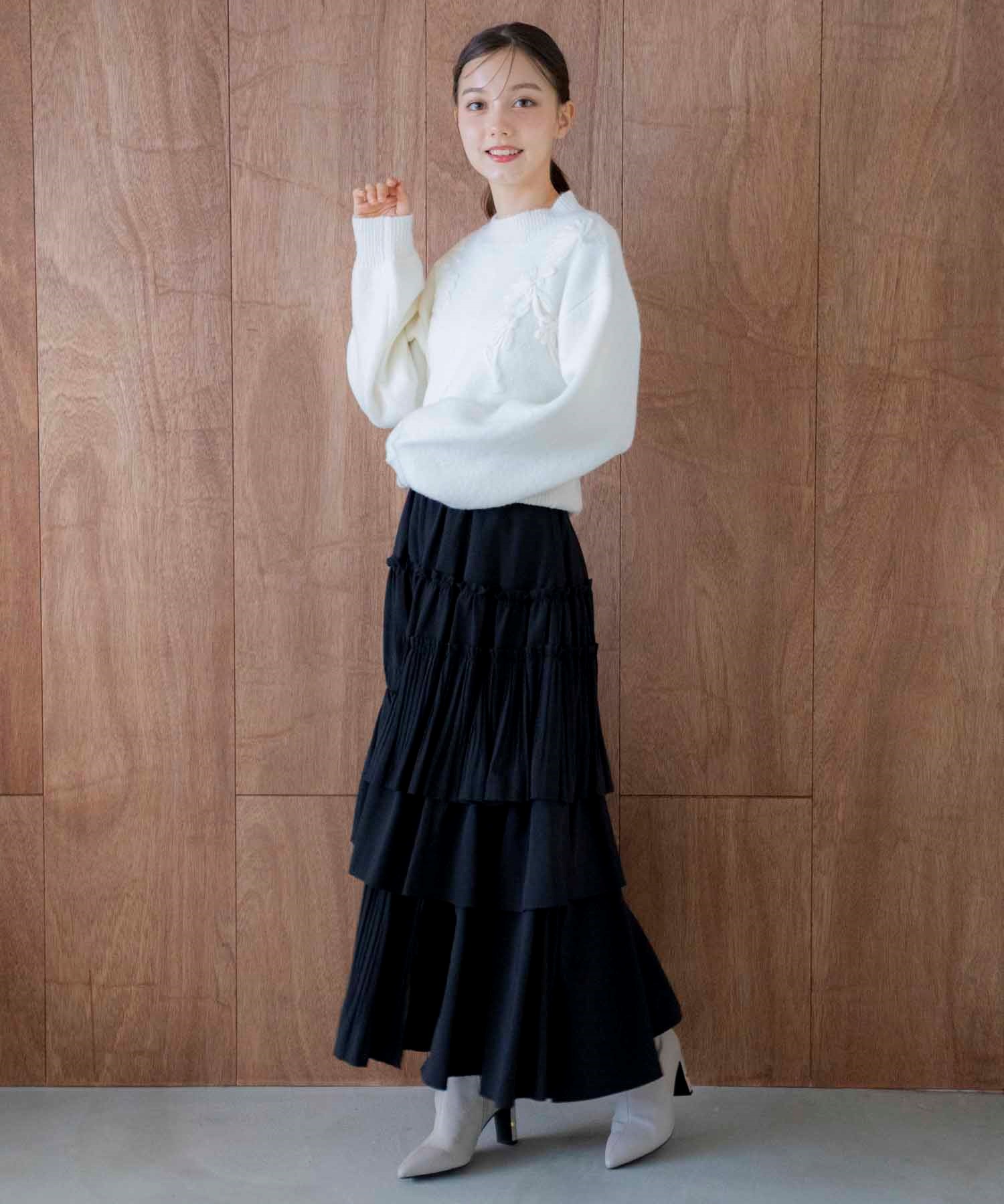 ティアードランダムフリルスカート | フレアスカート | NOELA OFFICIAL