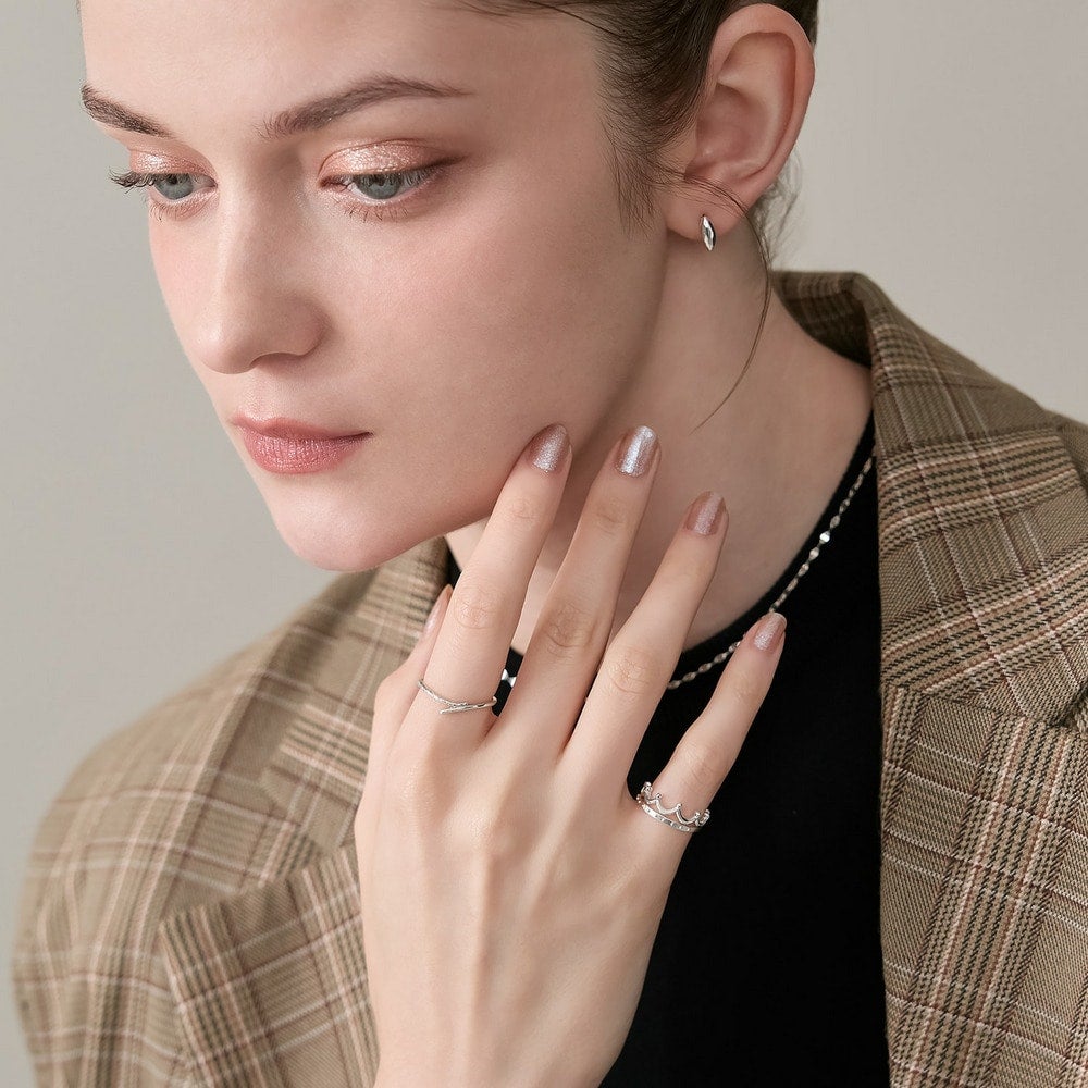 シルバークラウンピンキーリング｜ピンキーリング｜ノジェス 公式