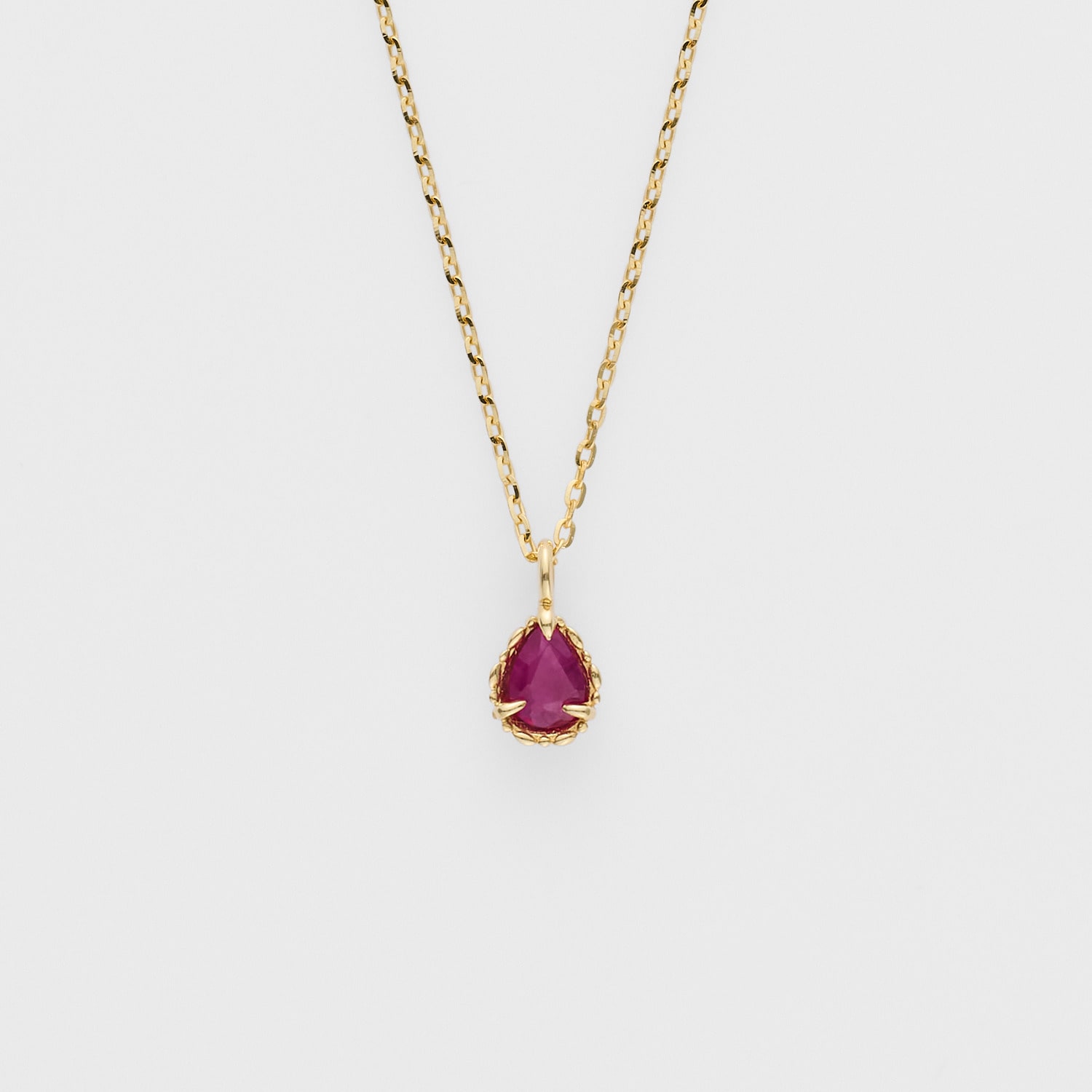 WEB限定】7月バースストーン／K10ルビーネックレス｜ネックレス