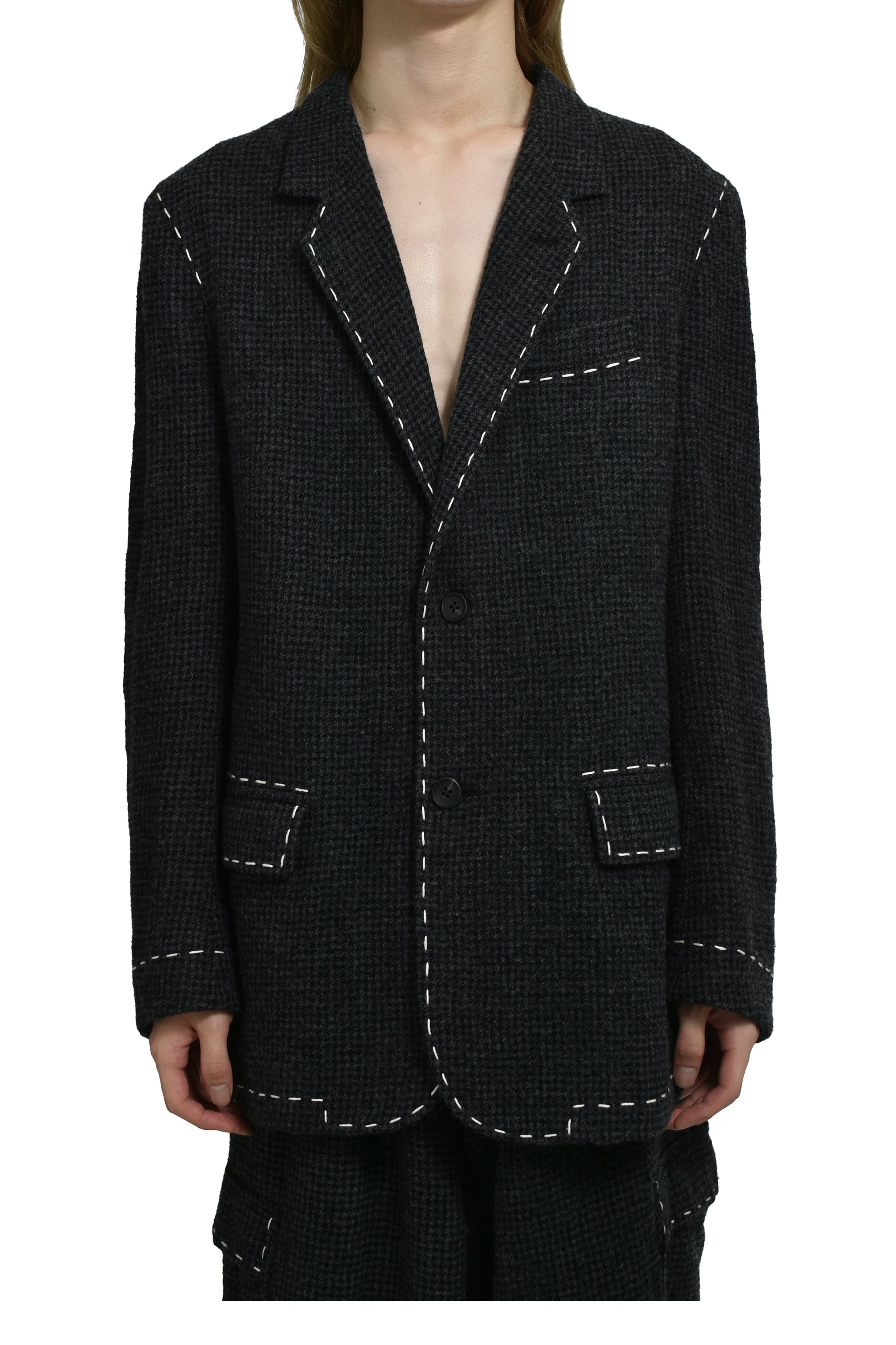 AMIRI アミリ SS25 MA QUAD JACQUARD SB BLAZER / BLK - NUBIAN