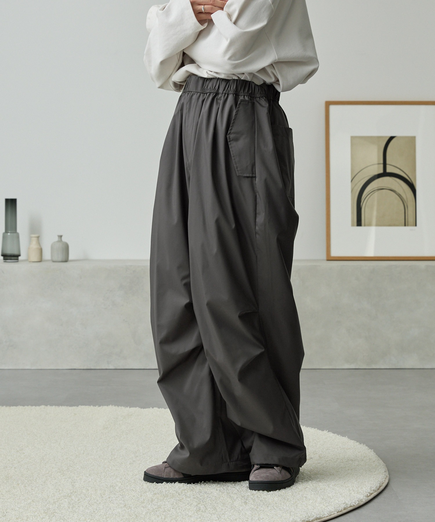 ワイドトラックタックパラシュートパンツ【セットアップ可能】 MONO