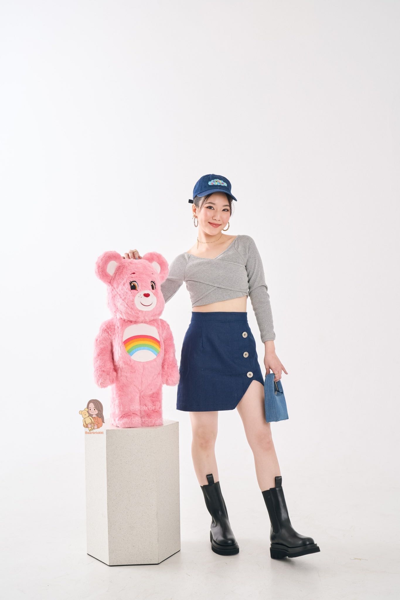 💕พร้อมส่ง ready to ship Bearbrick Carebear Cheer Bear Costume 400