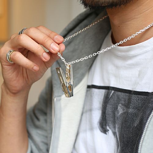 JNS766)アナーキー洗濯バサミC-シルバー925-｜アクセサリー通販の