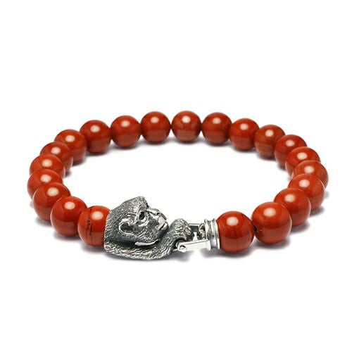 JZMBR2-09)数珠ブレスレット十二支 申(猿) 【坂元勝彦(現代の名工