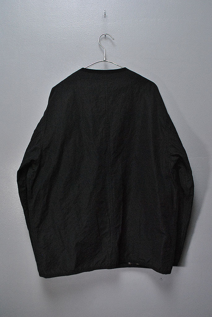 COMME des GARCONS HOMME コットンラミーノーカラージャケット
