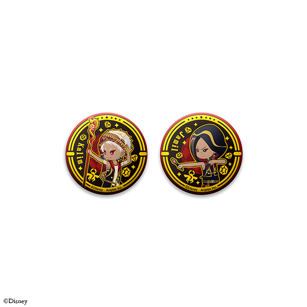 ディズニー ツイステッドワンダーランド』 レリーフメタル缶バッジ