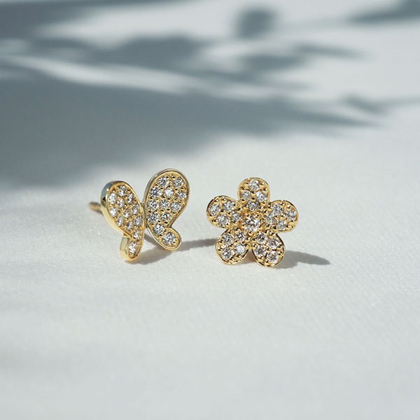 K18YGダイヤモンドピアス(片耳用) | ポンテヴェキオ公式オンライン