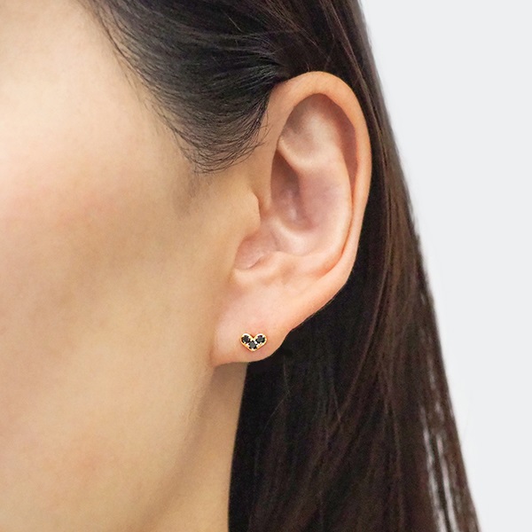 4月]K10YGブラックダイヤモンドピアス | ポンテヴェキオ公式オンライン