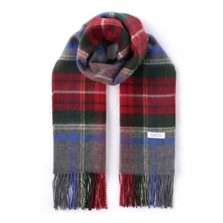 COLOMBO＜コロンボ＞ カシミヤスカーフ（36×180） ブルーネイビー B.R.