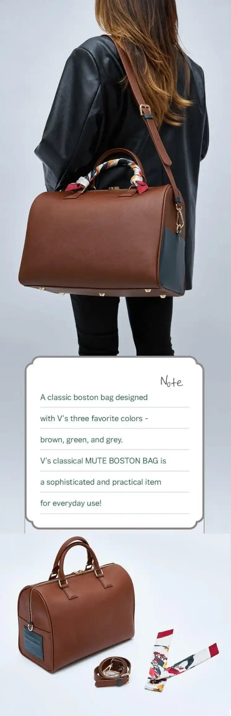 Buy V] Mute Boston Bag [BTS Artist-Made Collection] | Oppa Store