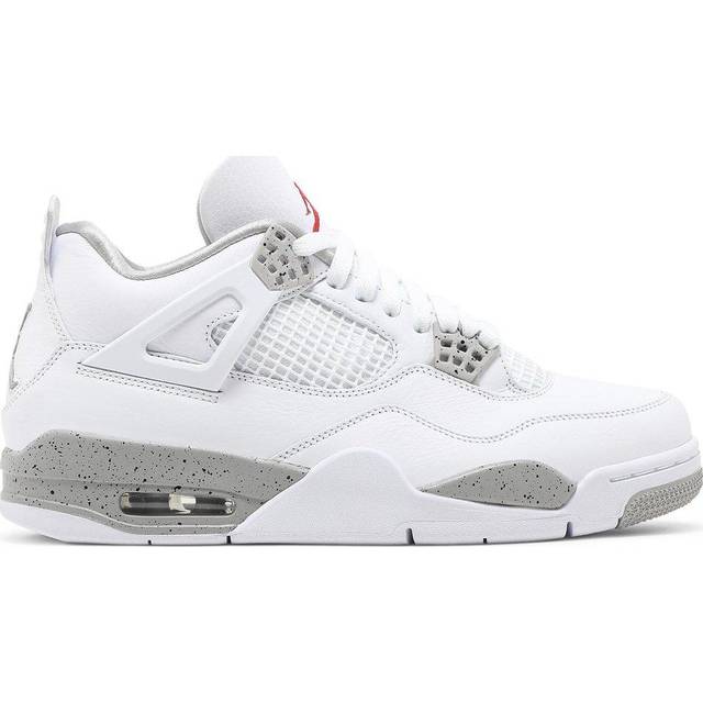 Nike Air Jordan 4 Retro White Oreo M - White/Tech Grey/Black/Fire