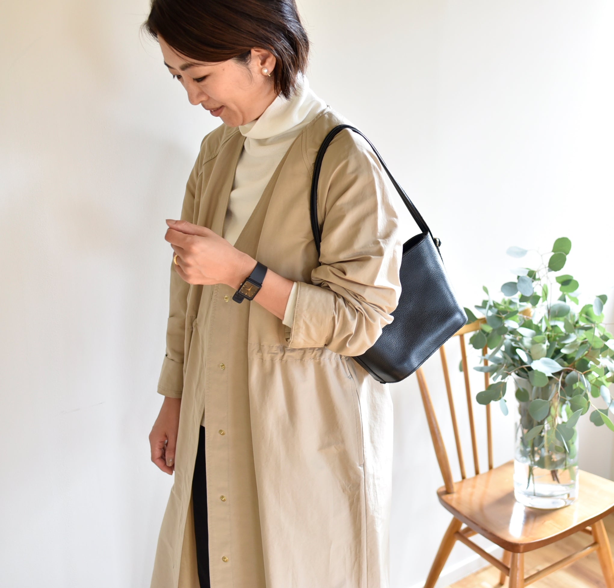 頼れるノーカラーコート – OURHOME