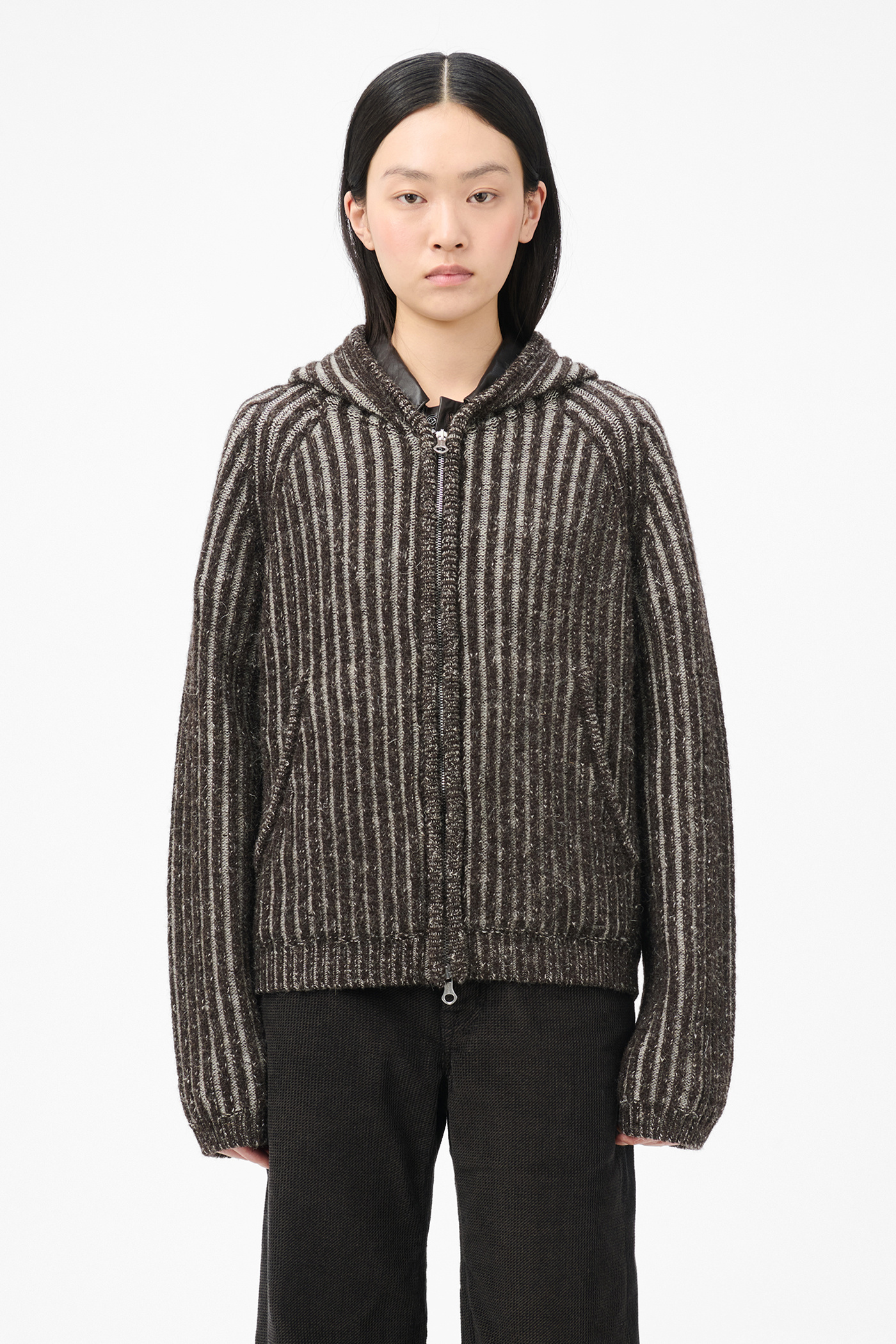 Our Legacy - Level Hood Vanise Brown Stripe Isels Wool