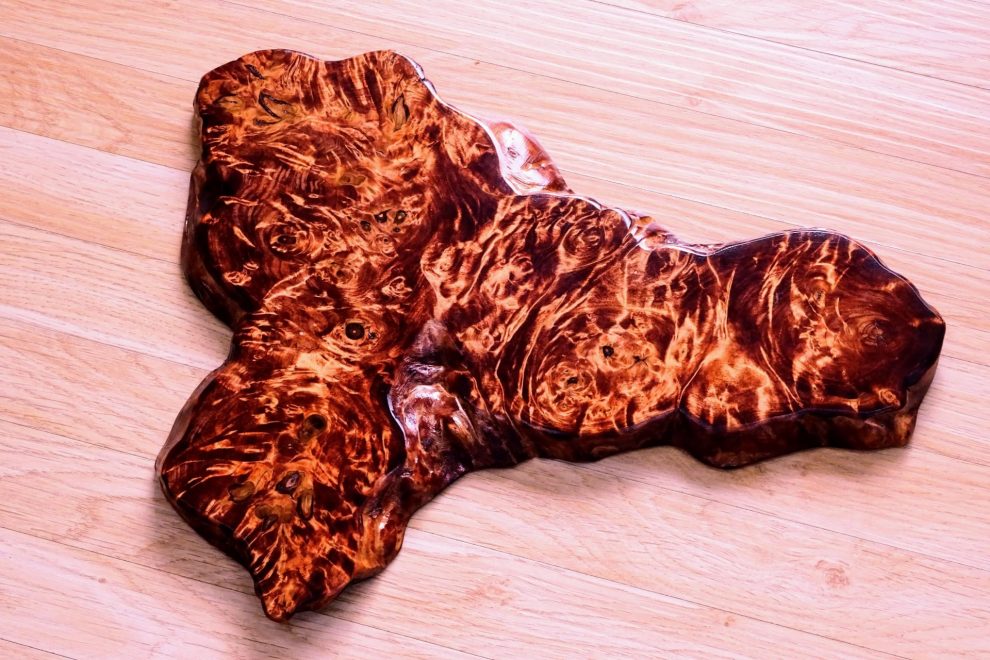 天然木瘤置き物欅花台付き瘤木木瘤 杢瘤 希少瘤杢目 木こぶ