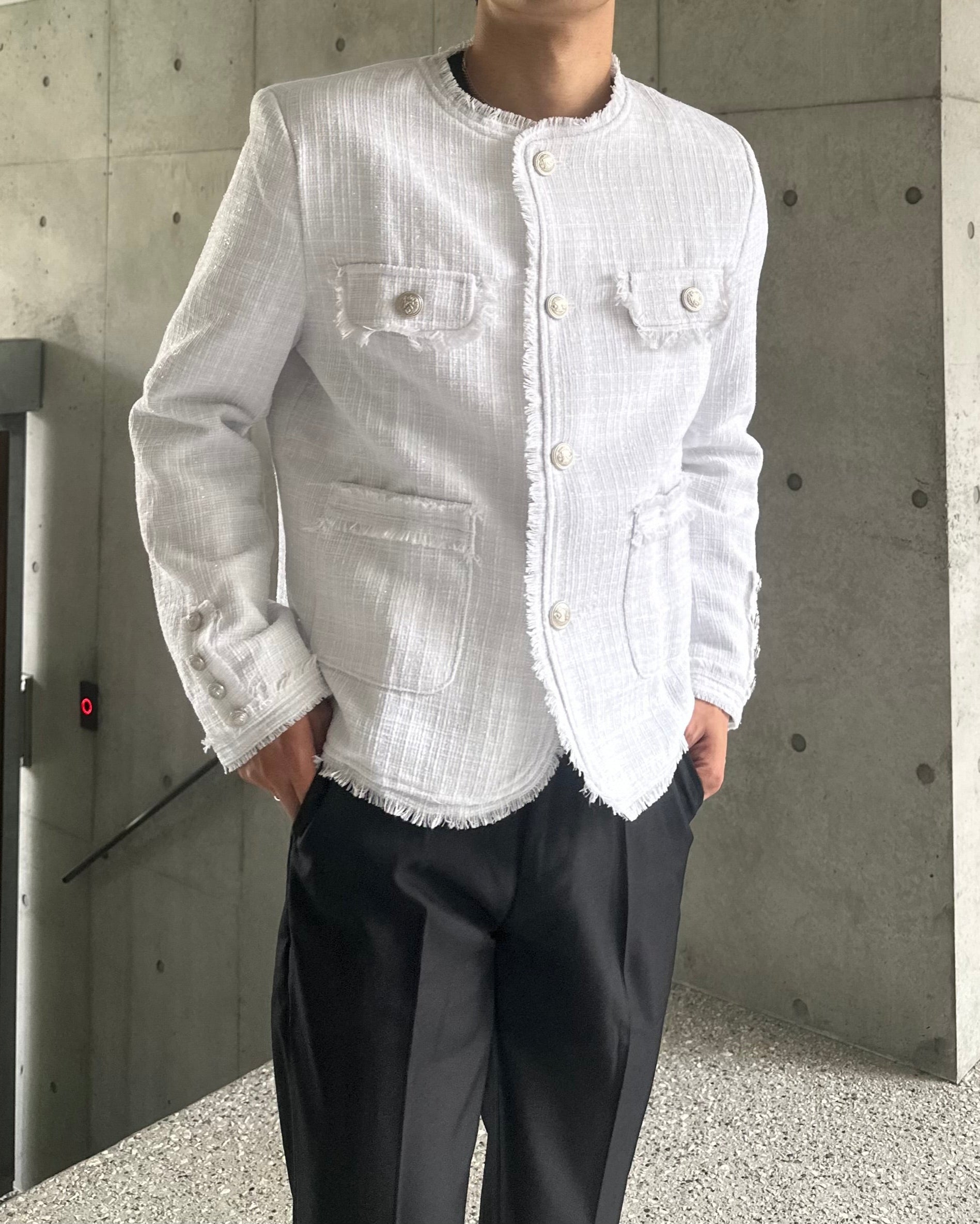 アイドルラグジュアリーツイードジャケット Ot4776 | 韓国ファッション