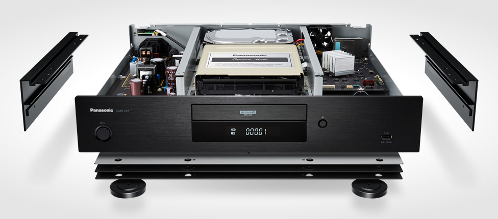 高剛性＆低重心筐体 | 特長 4Kチューナー内蔵ディーガ DMR-ZR1