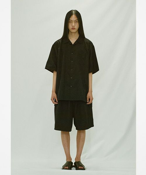 YOKO SAKAMOTO ヨーコサカモト WORK SHIRT [ BLACK] YS - 25SS - 40