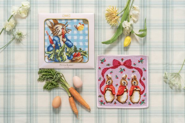 ピーターラビット™×フェイラーの新作ハンカチが登場！キュートな2つの