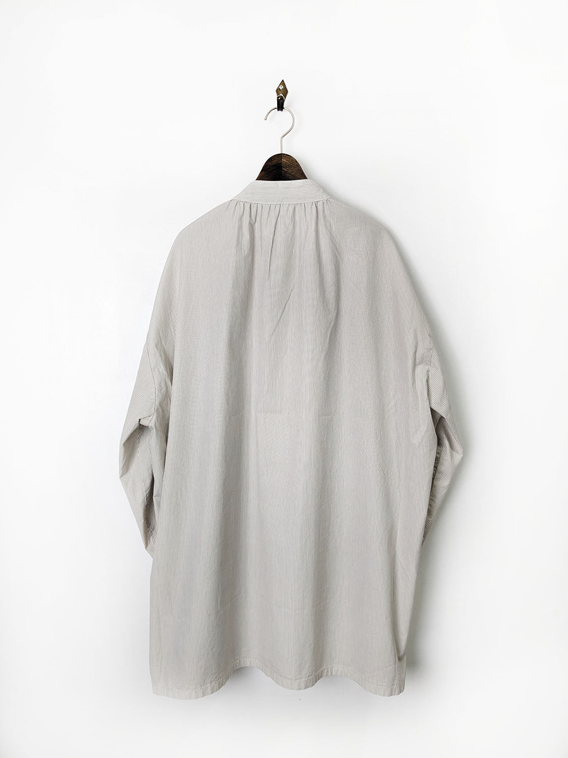 Porter Classic STAND COLLAR LONG SMOCK SHIRT WATCH CHAIN ITEM