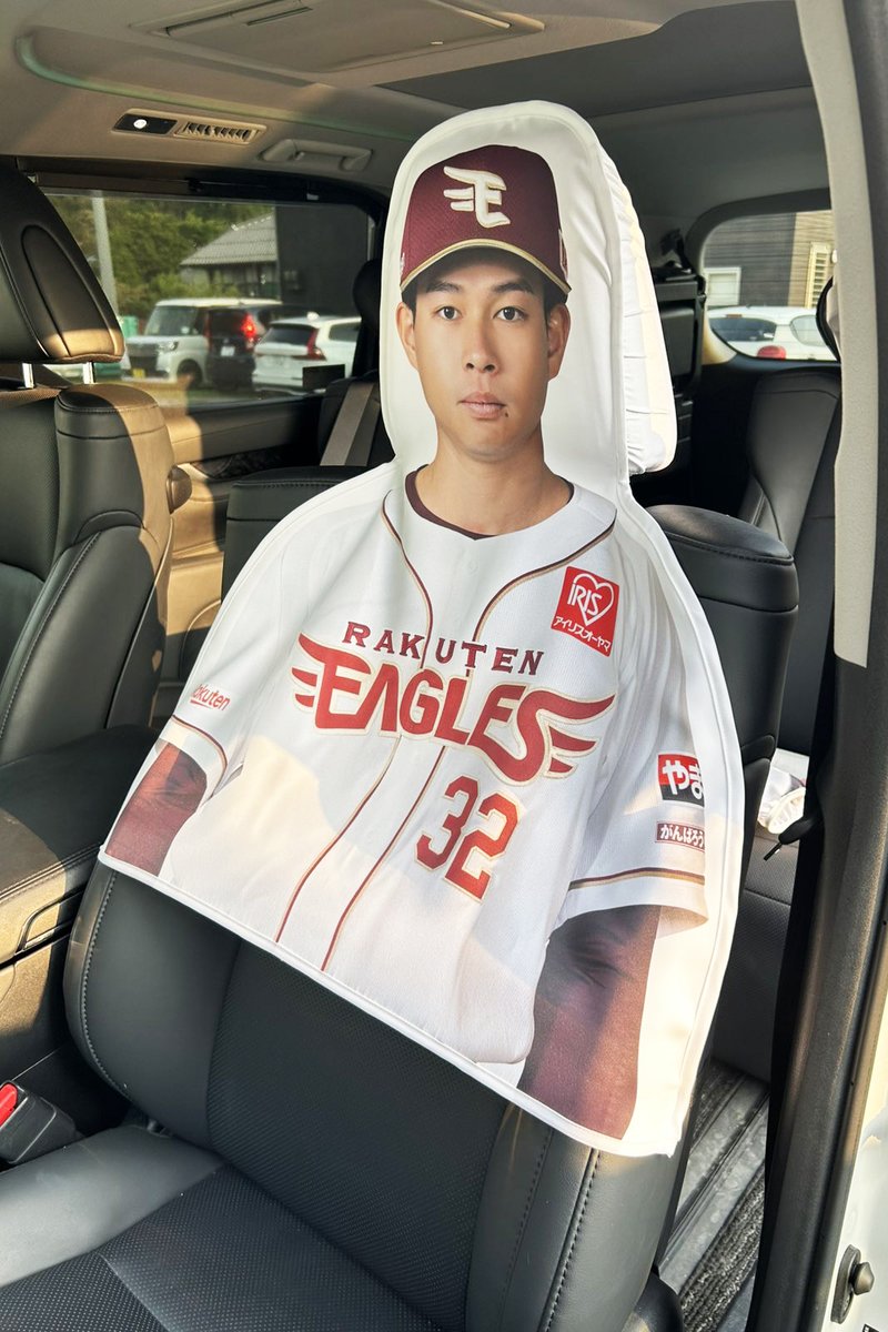 1等：助手席プレイヤーズカバー】 助手席に選手が乗っている擬似体験を