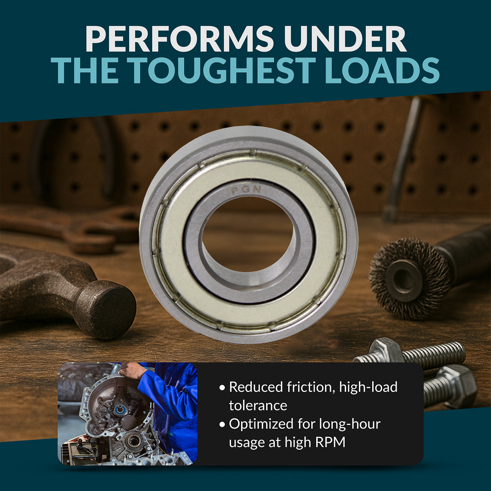 6002-ZZ Chrome Steel Ball Bearing - 15x32x9 - PGN Bearings