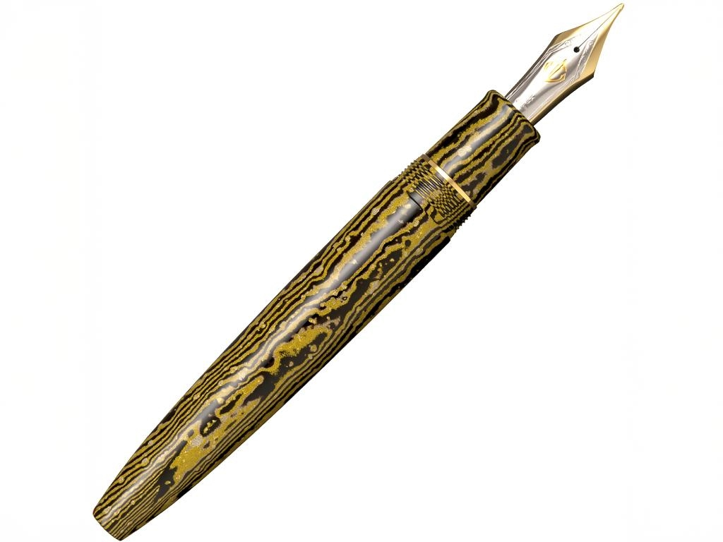 長刀研ぎ エボナイト 万年筆【猛虎】 – 文化堂 │ Pentonote