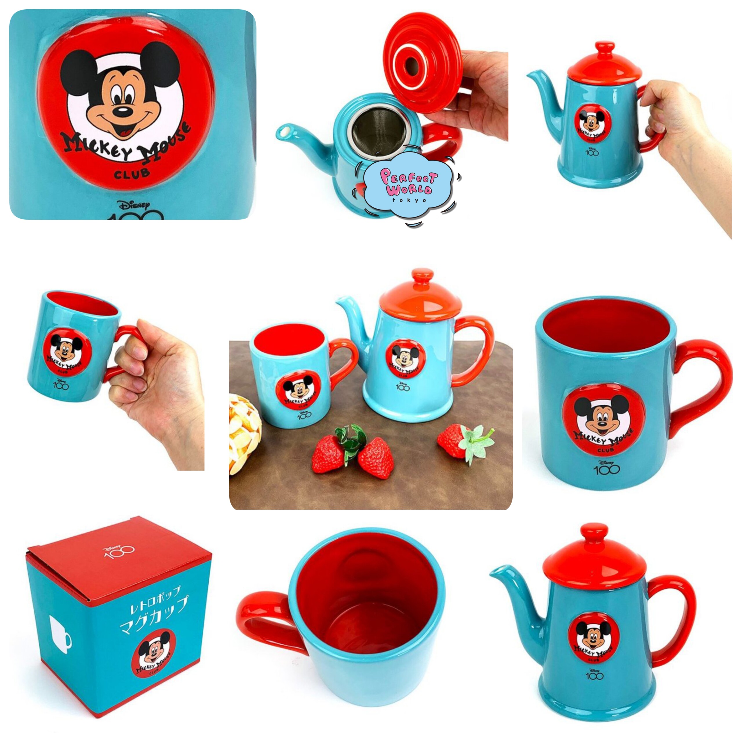 盛り上がるディズニー100周年グッズたち。レトロポップなマグと