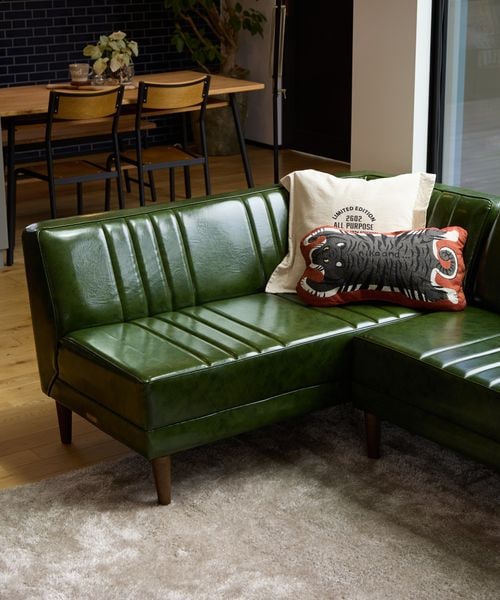 幅140cm］ソファカウチL/クラシックダイナーシリーズ【大型家具