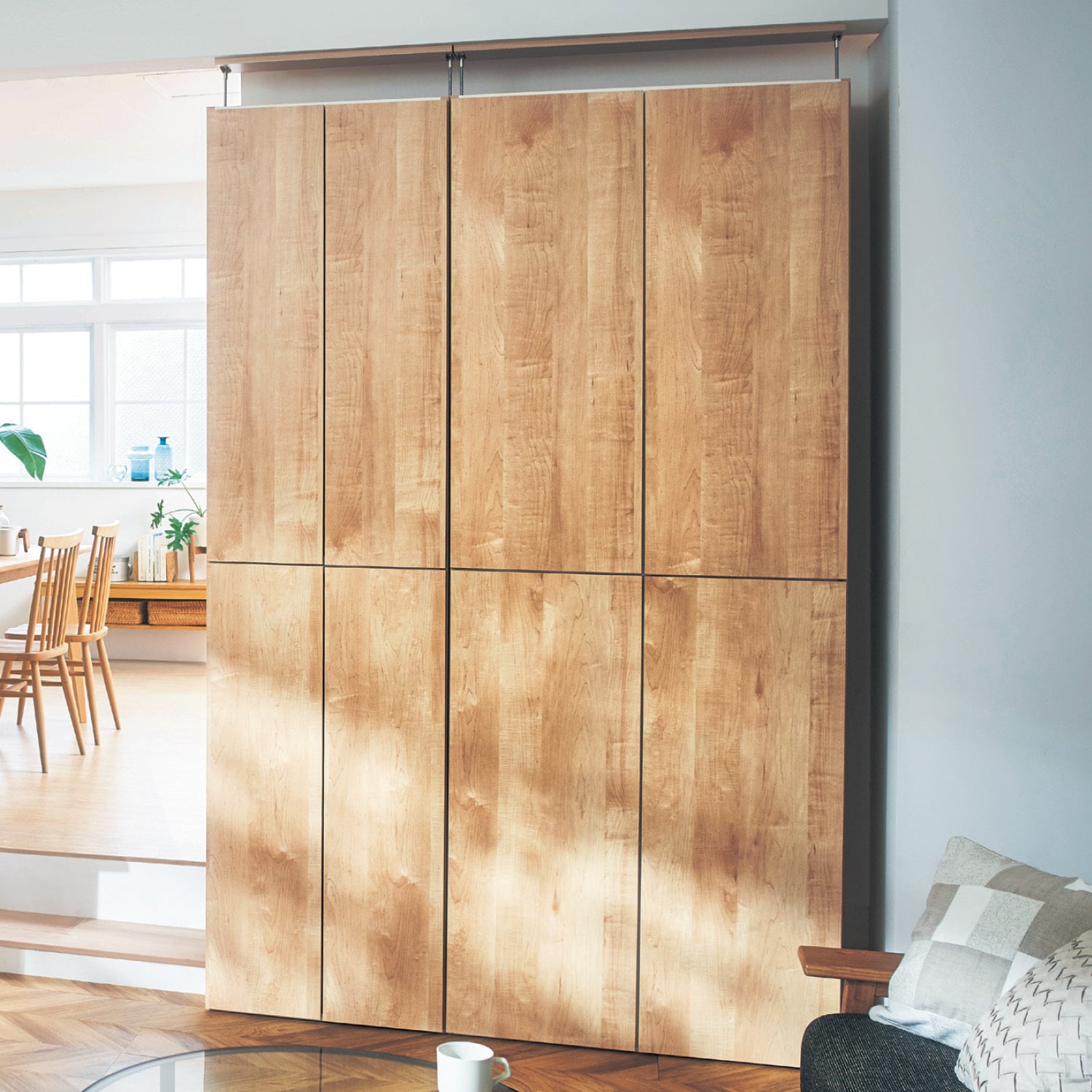 突っ張り1cmピッチダブル棚板本棚（壁面収納）｜通販のベルメゾンネット