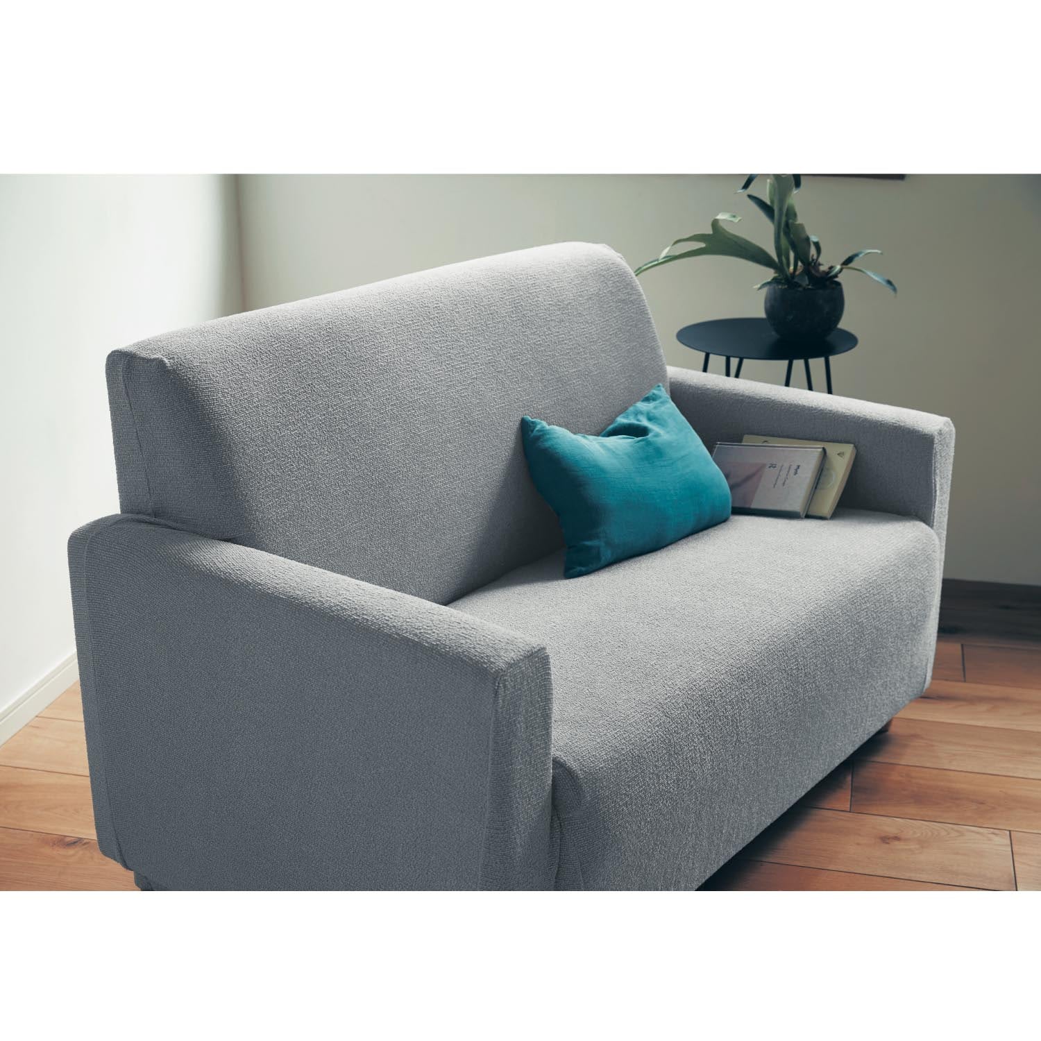 ぴったりフィットするミックスツイード調の伸びる撥水ソファーカバー