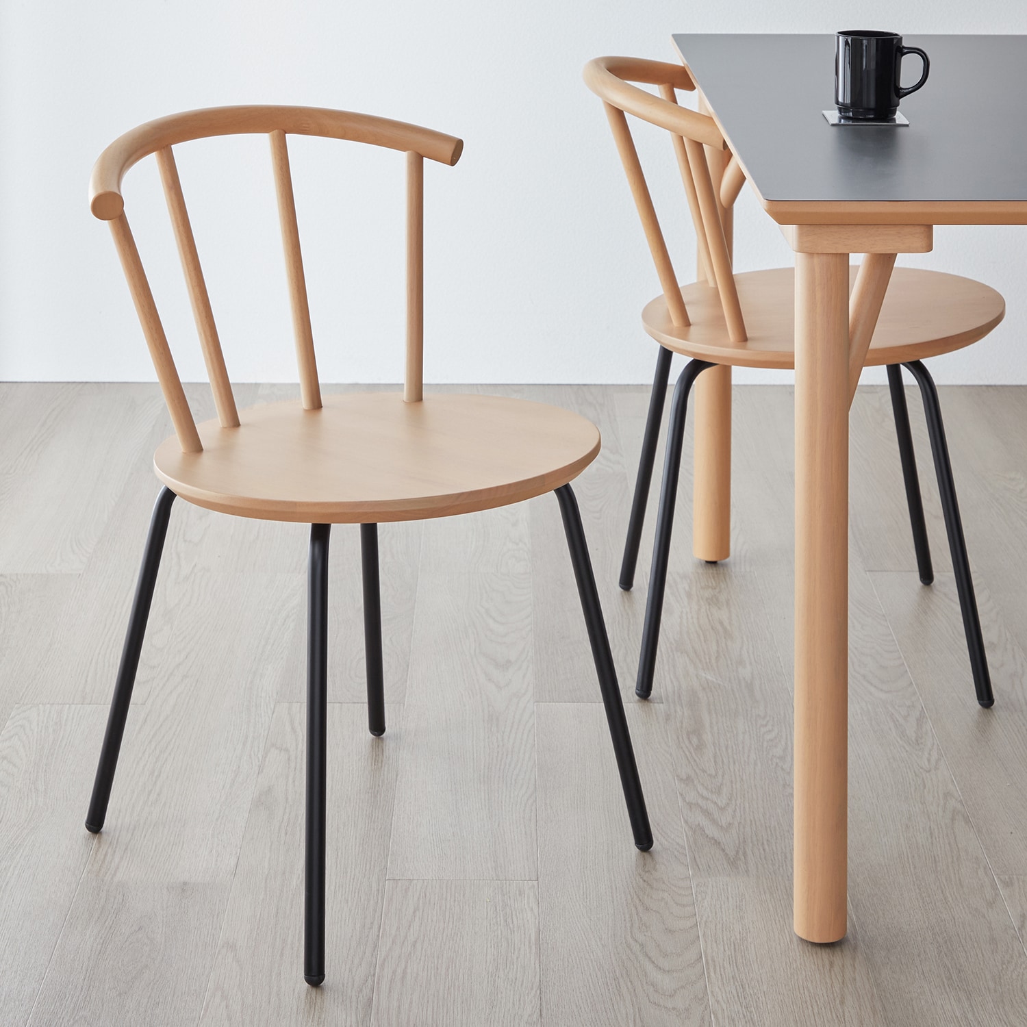 脚部が選べるウィンザー風ダイニングチェア2脚セット｜通販の