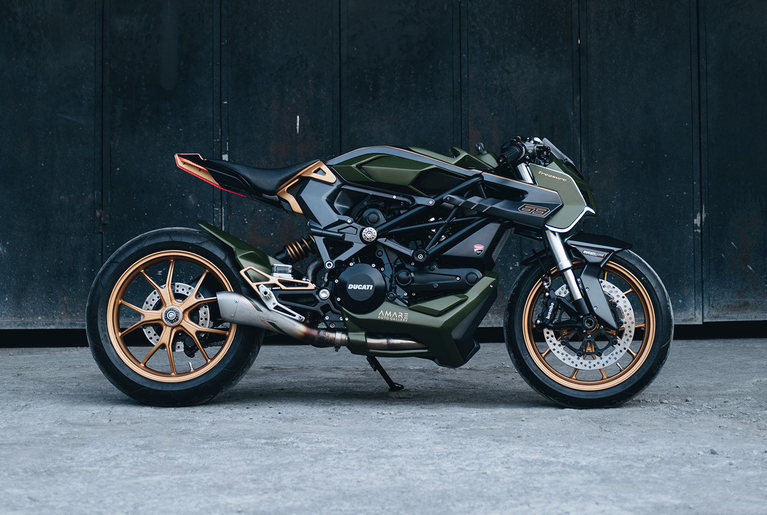 Lamborghini-inspired Ducati Monster from Bali. - Pipeburn