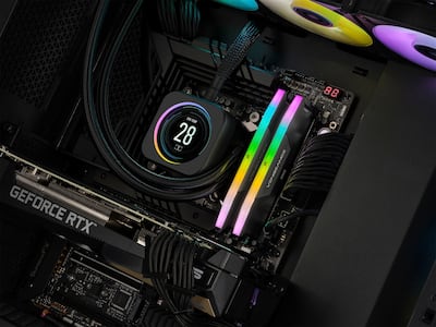 CORSAIR VENGEANCE RGB 32GB (2x16GB) DDR5 6400MHz C32 UDIMM Desktop