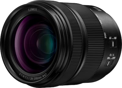 Panasonic LUMIX Full Frame Camera Lens, S 28 200mm F4 7.1 MACRO