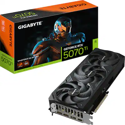 GIGABYTE NVIDIA GeForce RTX 5070 Ti WINDFORCE OC SFF 16G GDDR7 PCI