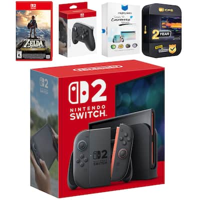 Switch 2 Console with Zelda Breath of the Wild, Pro Controller