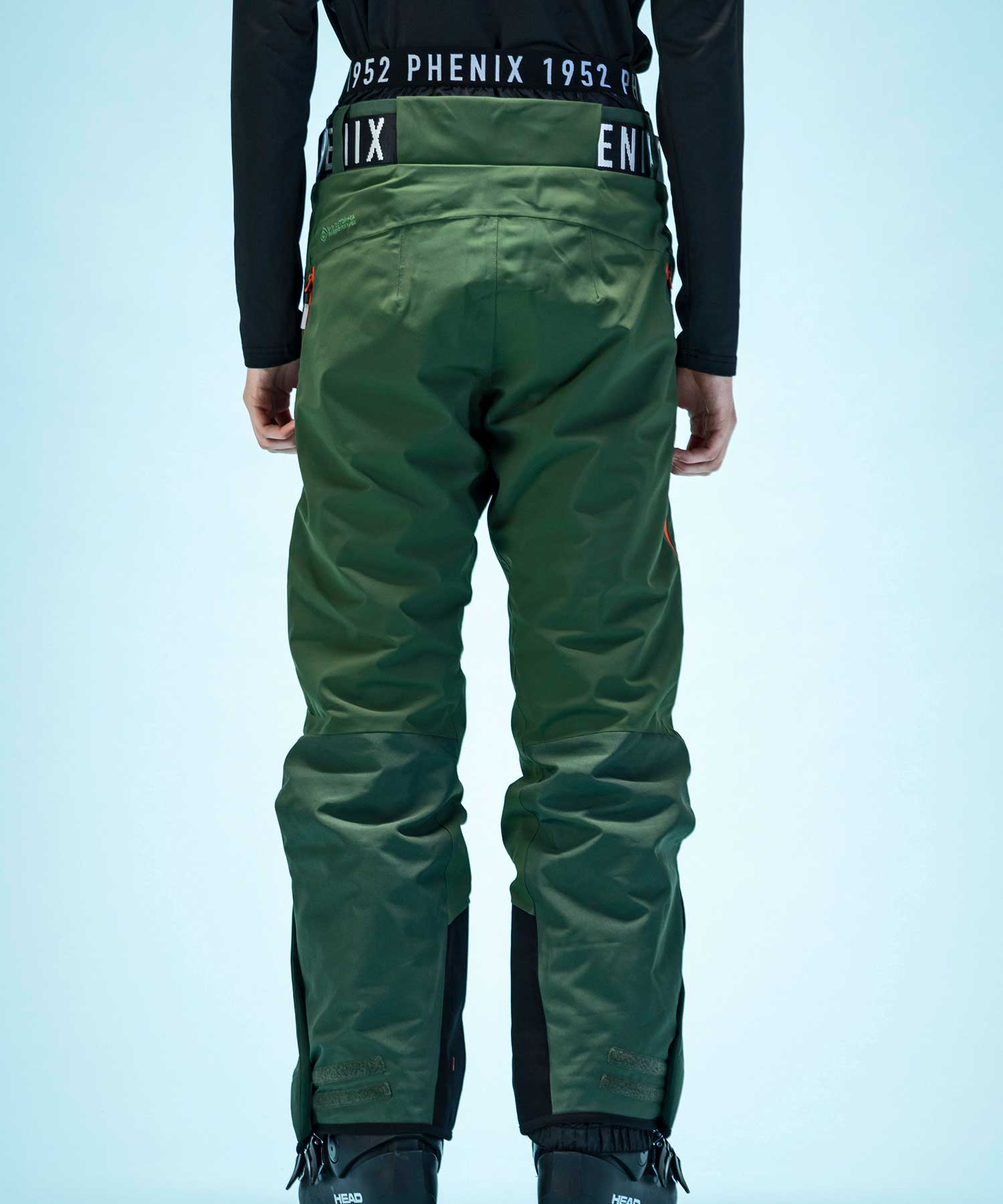 mahf サイドポケットスノーパンツ XL ダークグリーン mahf サイド