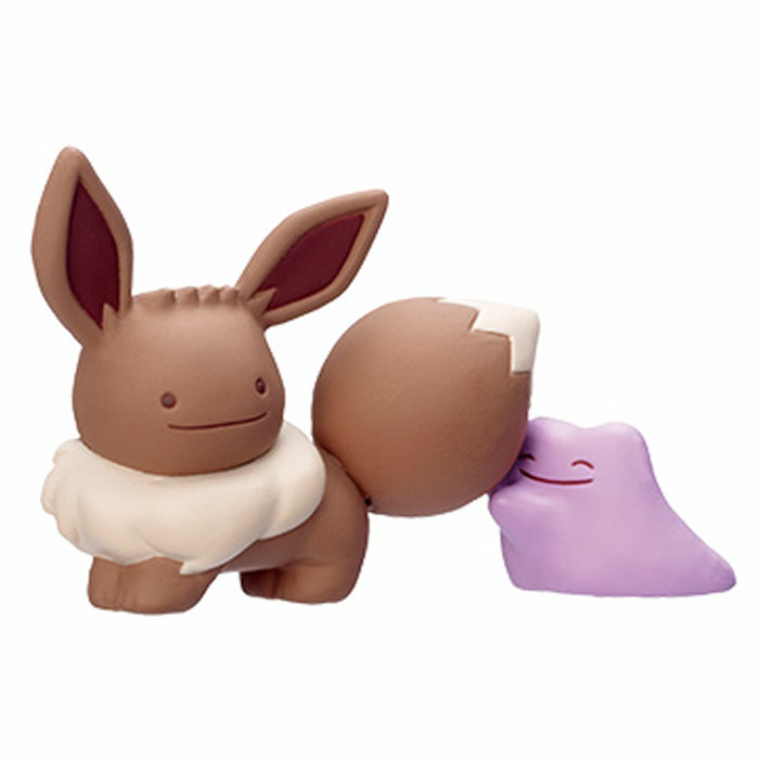 メタモンがイーブイたちに「へんしん」したカプセルトイが、ポケモン