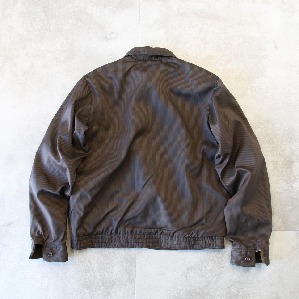 POST JUNK / 60's McGREGOR Black x Brown Striped Nylon Anti-Freeze