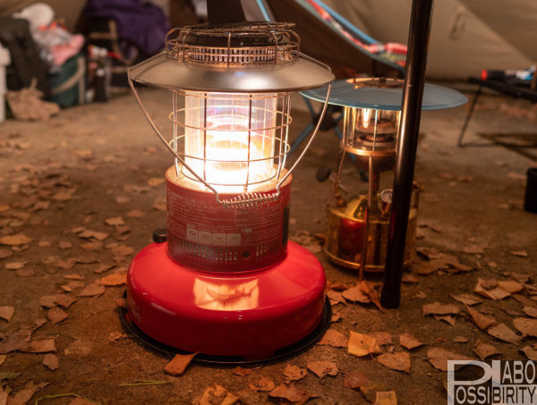 使用頻度少ないです トヨトミ レインボーストーブ 赤 ランタン調 使用