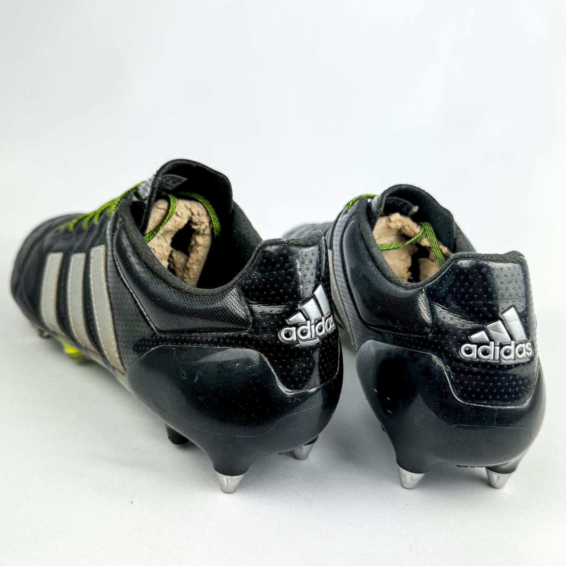 Adidas Ace 15.1 Leather SG - Black/Silver Metallic/Solar Yellow