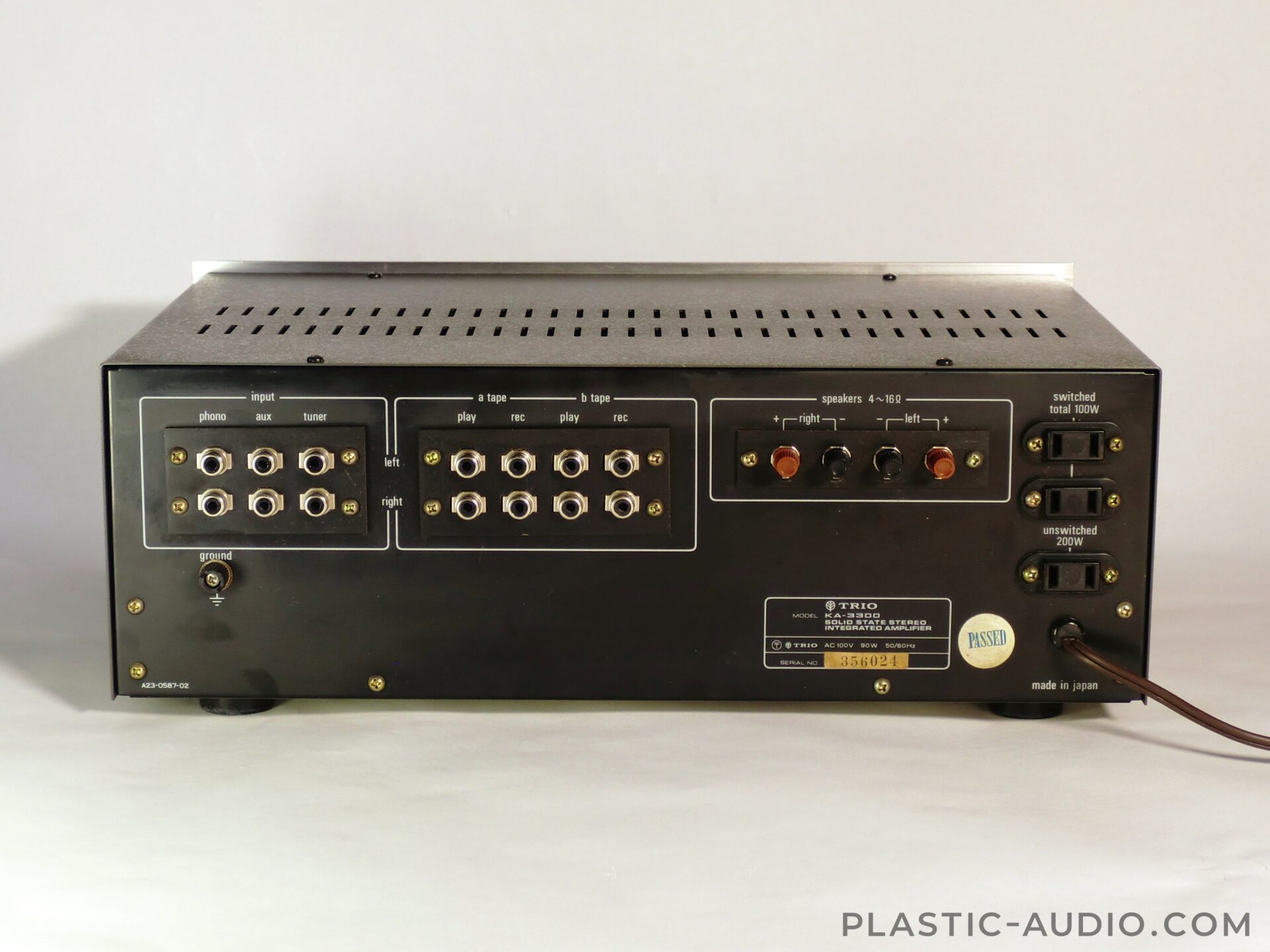 TRIO KA-3300の修理・レビュー | Plastic Audio