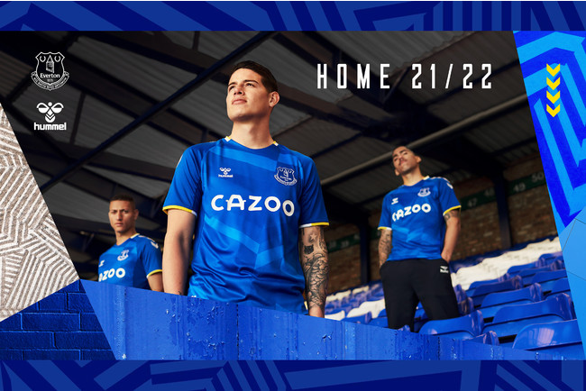 ヒュンメルがエバートンFC2021/22シーズンのHOMEユニフォームを発表