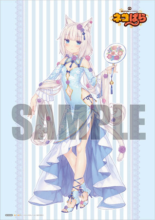 ネコぱら』より「ショコラ」と「バニラ」が、描き下ろし華ロリ衣装姿で