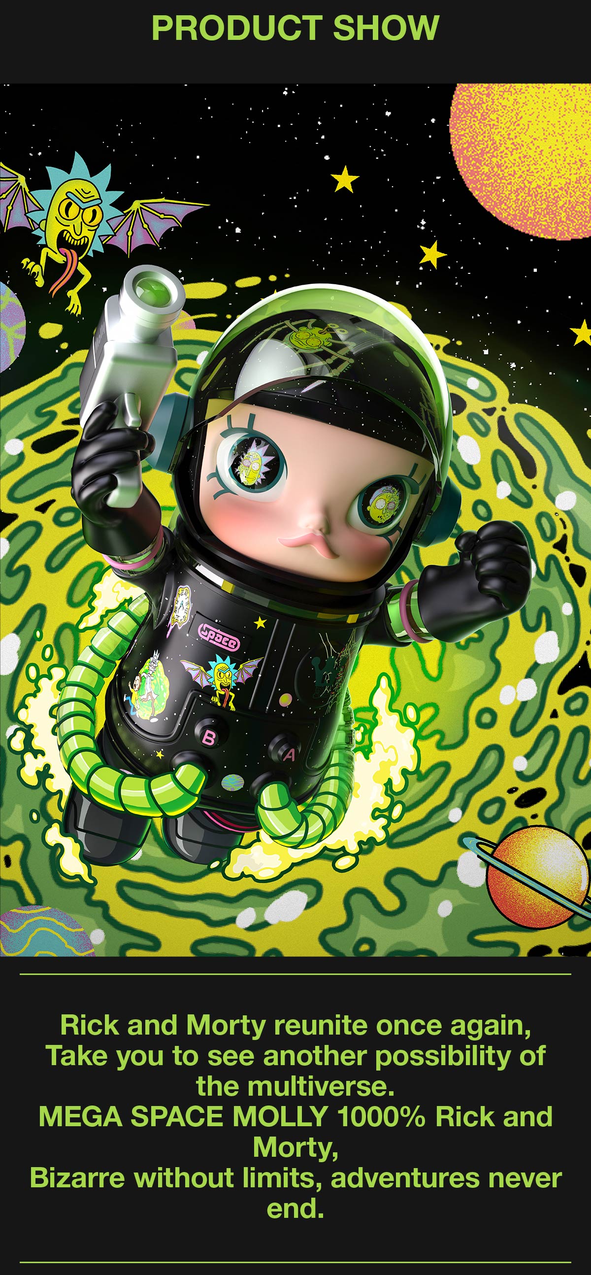 MEGA SPACE MOLLY 1000% Rick and Morty - POP MART (United States)